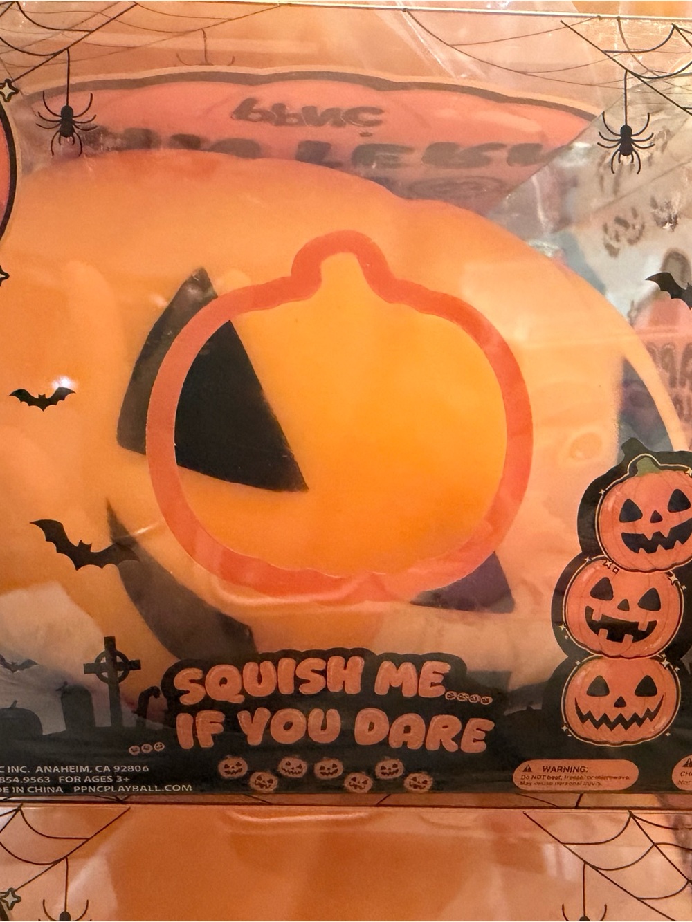 Halloween Pumpkin Squishy Kids Costume Accessory - Orange